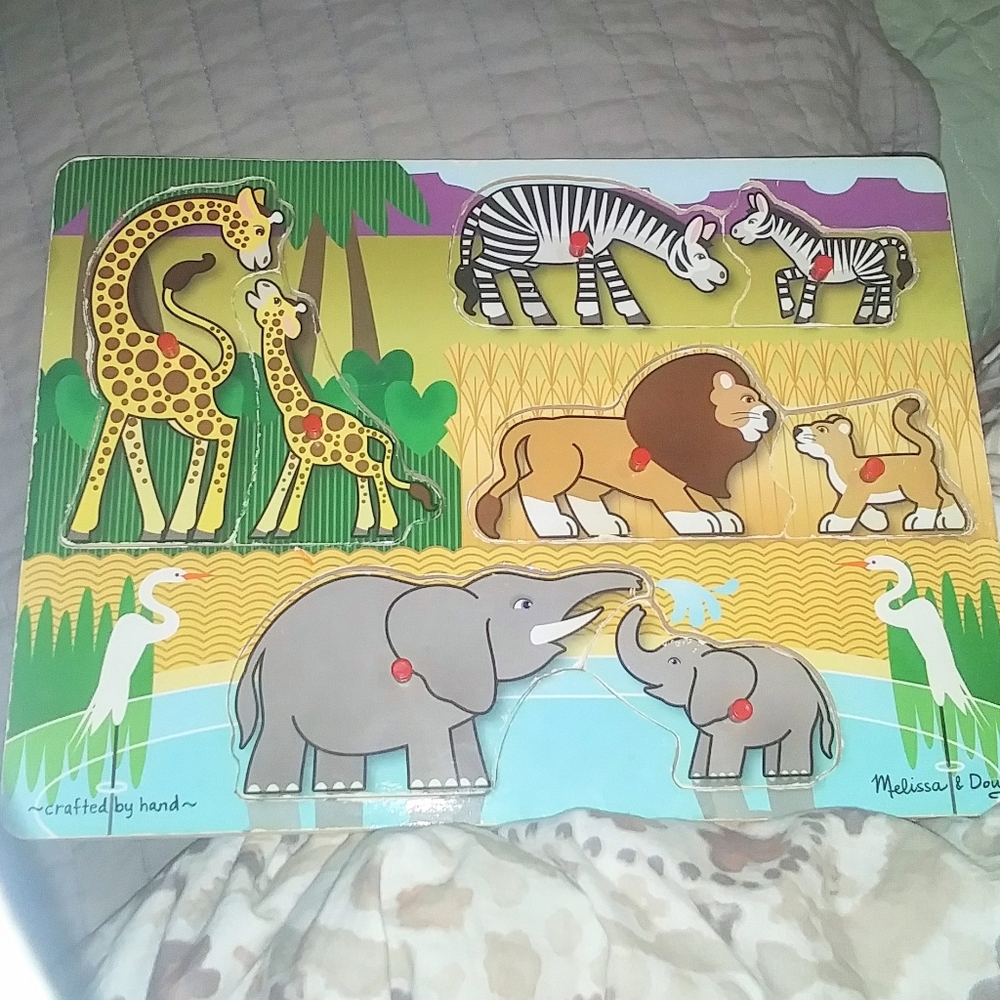 Melissa & Doug Safari Peg Puzzle